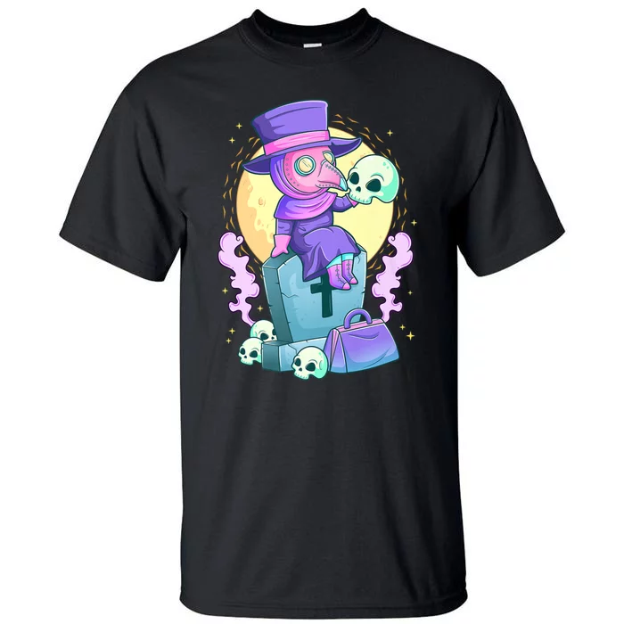 Kawaii Pastel Goth Cute Creepy Plague Doctor Skull Premium Tall T-Shirt