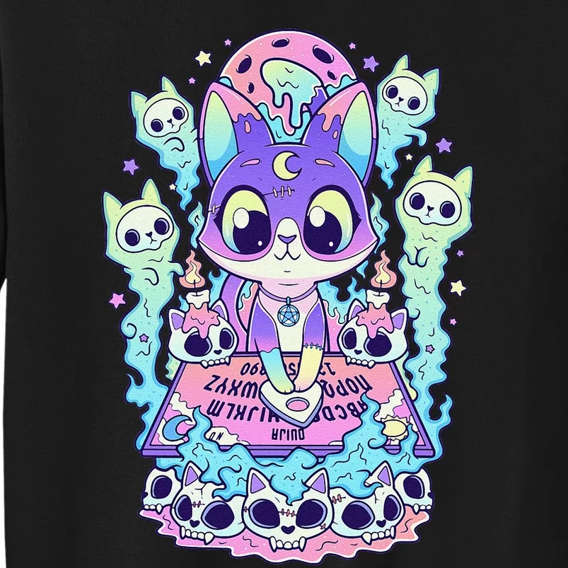 Kawaii Pastel Goth Cute and Creepy Occult Cat Ouija Board Sweatshirt