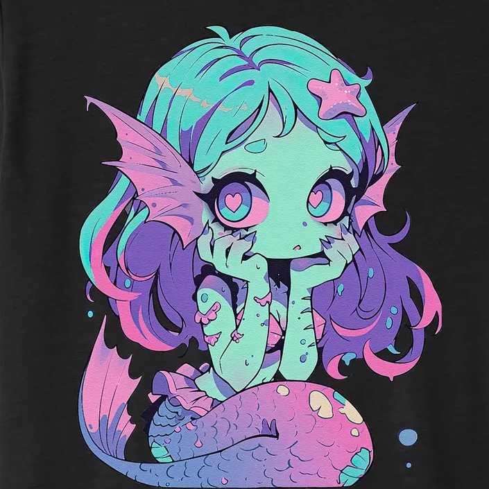 Kawaii Pastel Goth Creepy Cute Witchy Zombie Mermaid ChromaSoft Performance T-Shirt