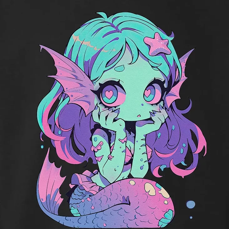 Kawaii Pastel Goth Creepy Cute Witchy Zombie Mermaid Toddler Hoodie