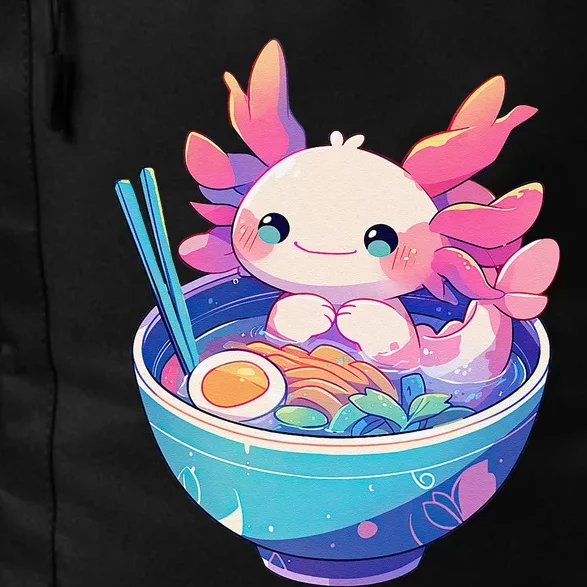 Kawaii Pastel Goth Cute Pin.K Axolotl In A Bowl Of Ramen Daily Commute Backpack