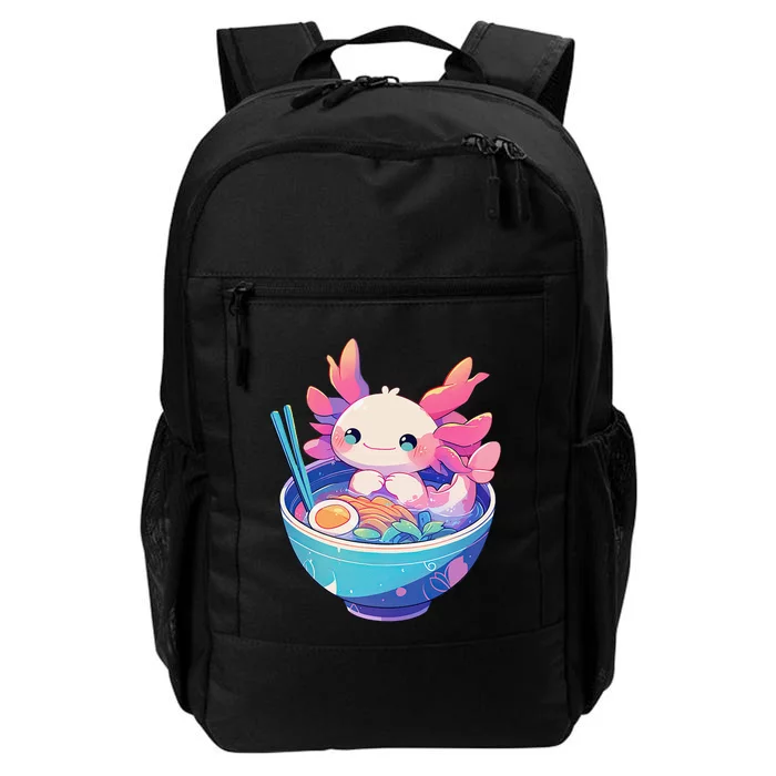 Kawaii Pastel Goth Cute Pin.K Axolotl In A Bowl Of Ramen Daily Commute Backpack