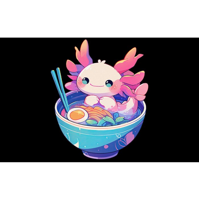 Kawaii Pastel Goth Cute Pin.K Axolotl In A Bowl Of Ramen Bumper Sticker