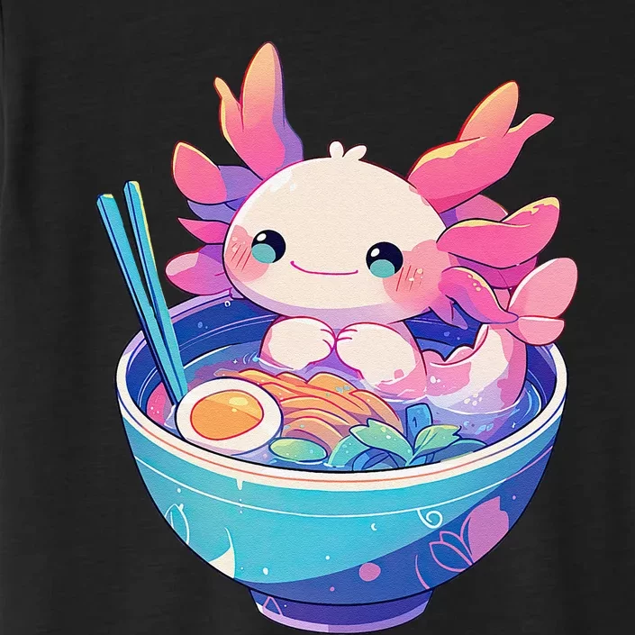 Kawaii Pastel Goth Cute Pin.K Axolotl In A Bowl Of Ramen ChromaSoft Performance T-Shirt