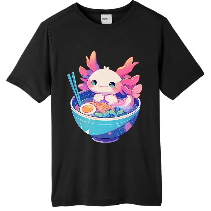 Kawaii Pastel Goth Cute Pin.K Axolotl In A Bowl Of Ramen ChromaSoft Performance T-Shirt