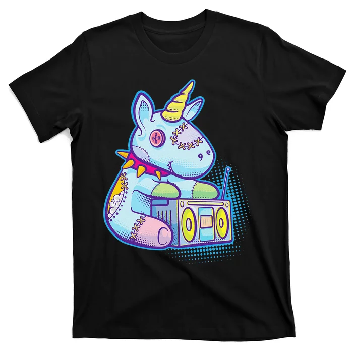 Kawaii Pastel Goth Unicorn Menhera Anime T-Shirt