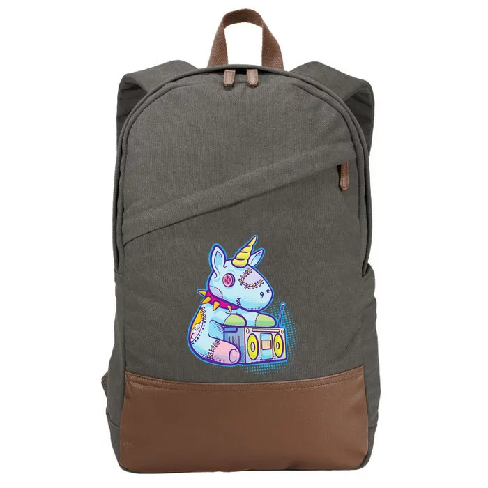 Kawaii Pastel Goth Unicorn Menhera Anime Cotton Canvas Backpack