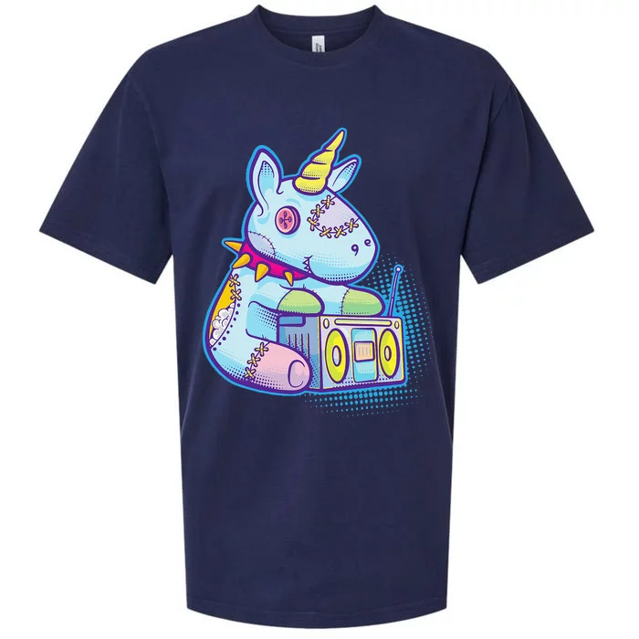 Kawaii Pastel Goth Unicorn Menhera Anime Sueded Cloud Jersey T-Shirt