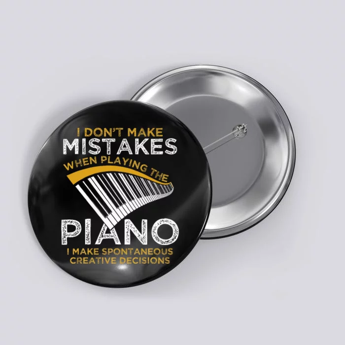 Keyboard Pianist Gifts Music Musician Piano Button