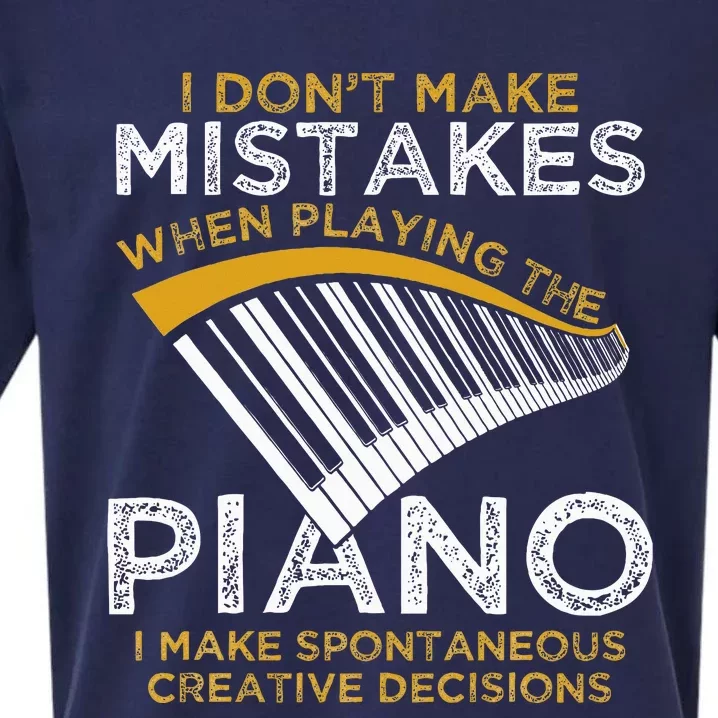 Keyboard Pianist Gifts Music Musician Piano Sueded Cloud Jersey T-Shirt