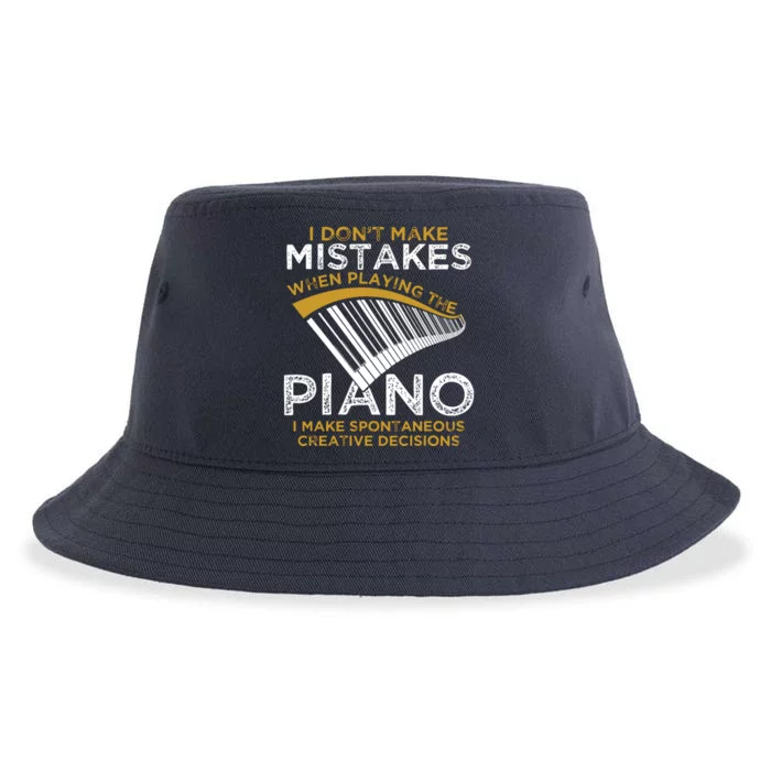 Keyboard Pianist Gifts Music Musician Piano Sustainable Bucket Hat