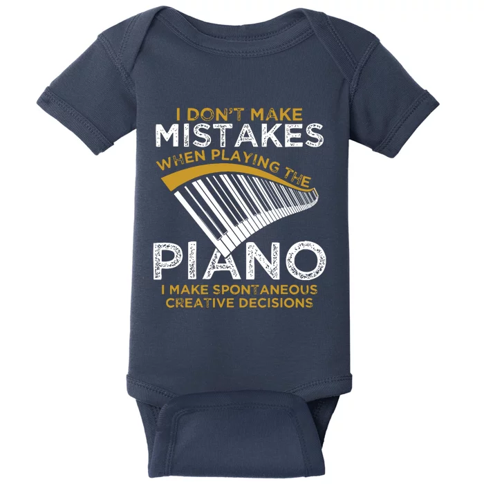 Keyboard Pianist Gifts Music Musician Piano Baby Bodysuit