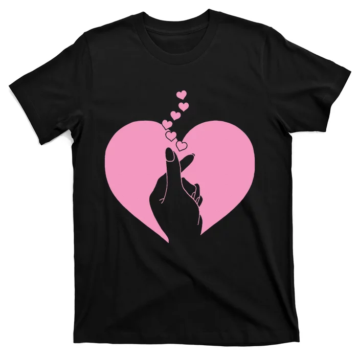 K Pop Heart Korean Pop Music Fan K Drama Cute T-Shirt