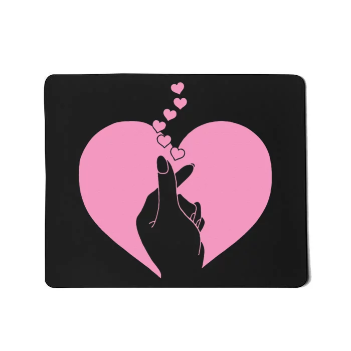 K Pop Heart Korean Pop Music Fan K Drama Cute Mousepad