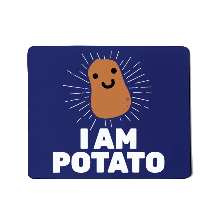 Kawaii Potato I Am Potato Funny Potato Mousepad