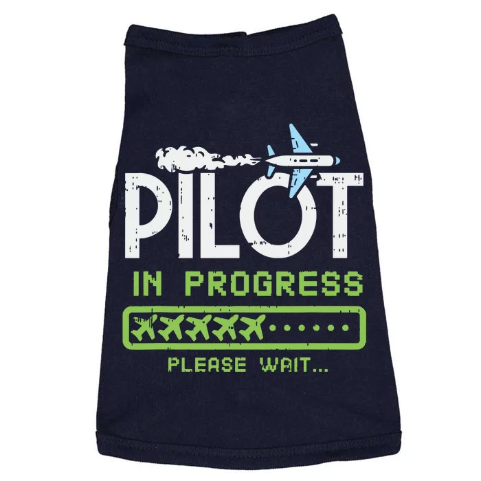 Kids Pilot In Progress Future Pilot Toy Airplane Lovers Doggie Tank