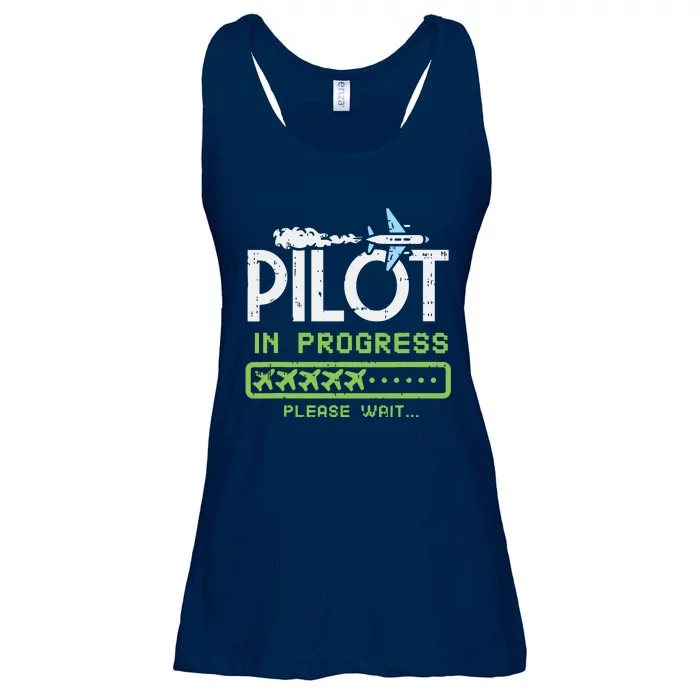 Kids Pilot In Progress Future Pilot Toy Airplane Lovers Ladies Essential Flowy Tank