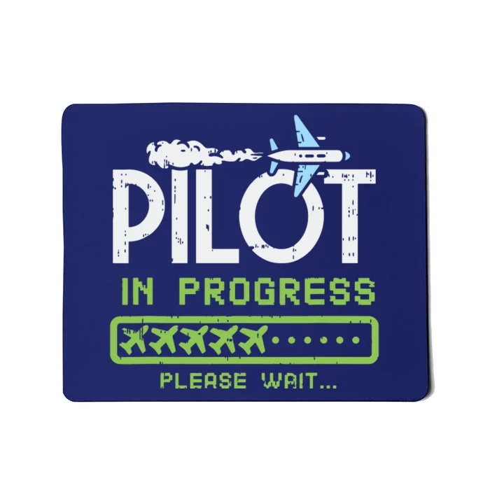 Kids Pilot In Progress Future Pilot Toy Airplane Lovers Mousepad