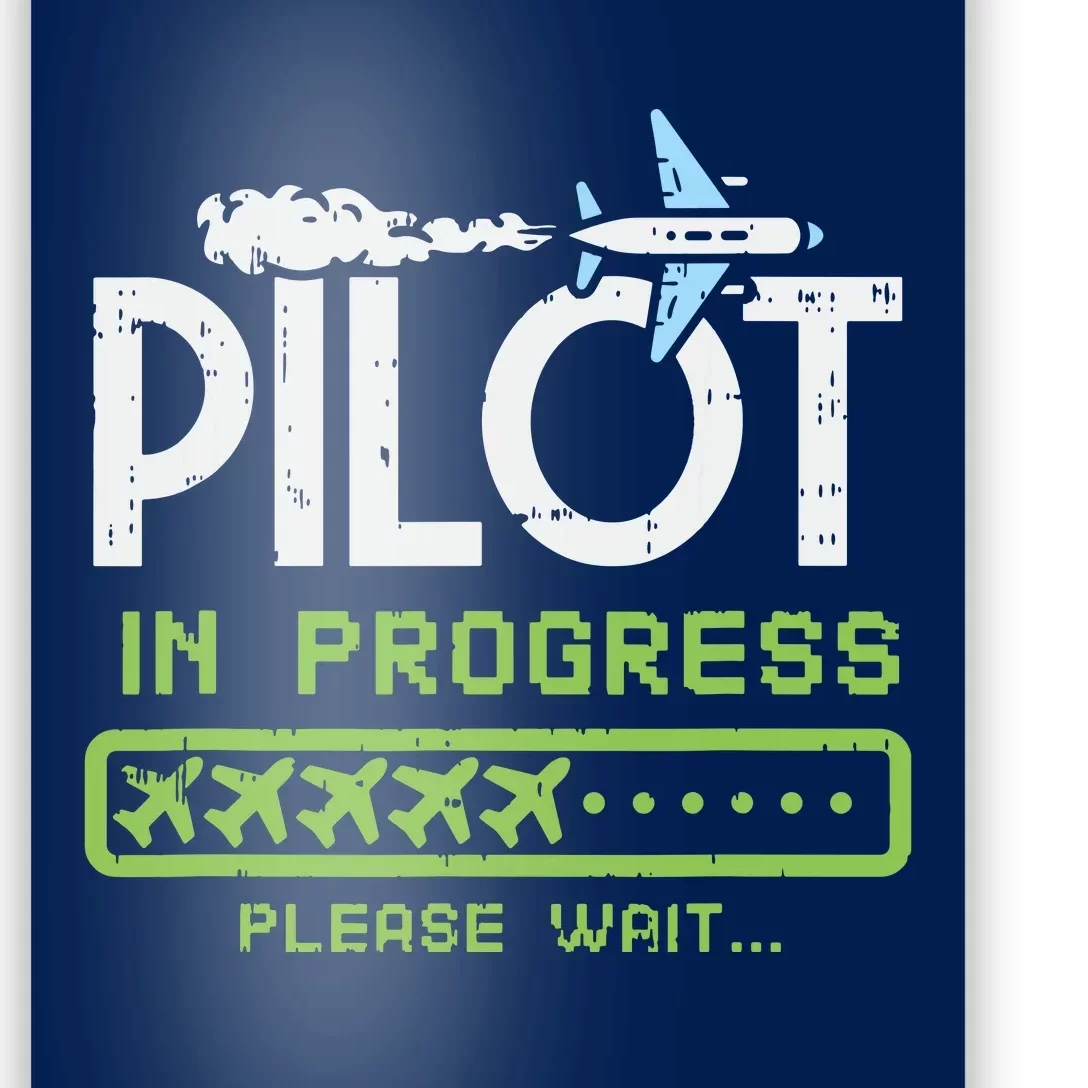 Kids Pilot In Progress Future Pilot Toy Airplane Lovers Poster