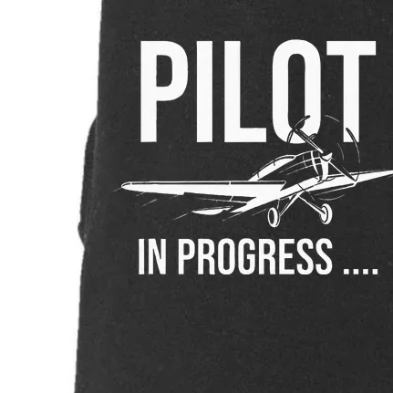 Kids Pilot In Progress Future Pilot Toy Airplane Lovers Doggie 3-End Fleece Hoodie