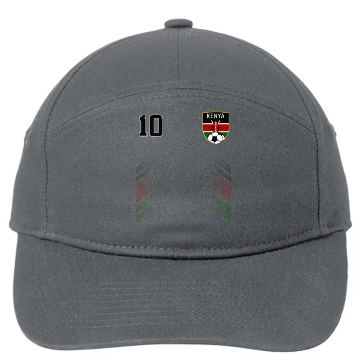 Kenya Pride Kenyan Flag Lovers 7-Panel Snapback Hat