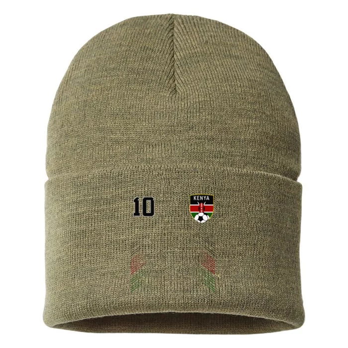 Kenya Pride Kenyan Flag Lovers Sustainable Knit Beanie