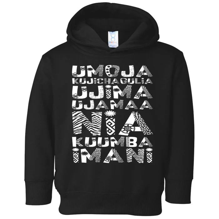 Kwanzaa Principles Toddler Hoodie