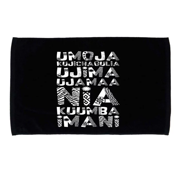 Kwanzaa Principles Microfiber Hand Towel