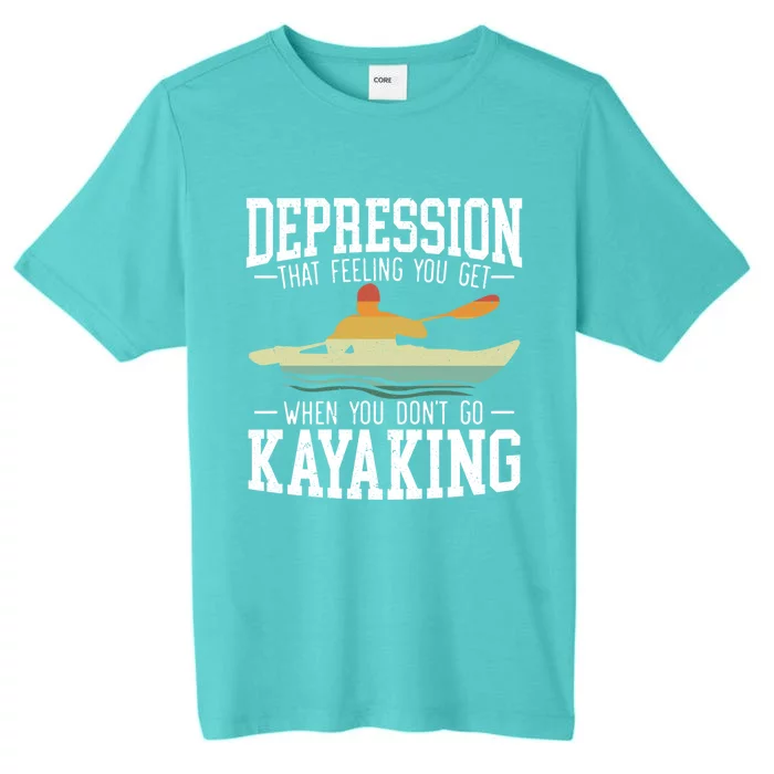 Kayaking Paddler Kayaker Boating Rafting Canoeing Kayak Gift ChromaSoft Performance T-Shirt