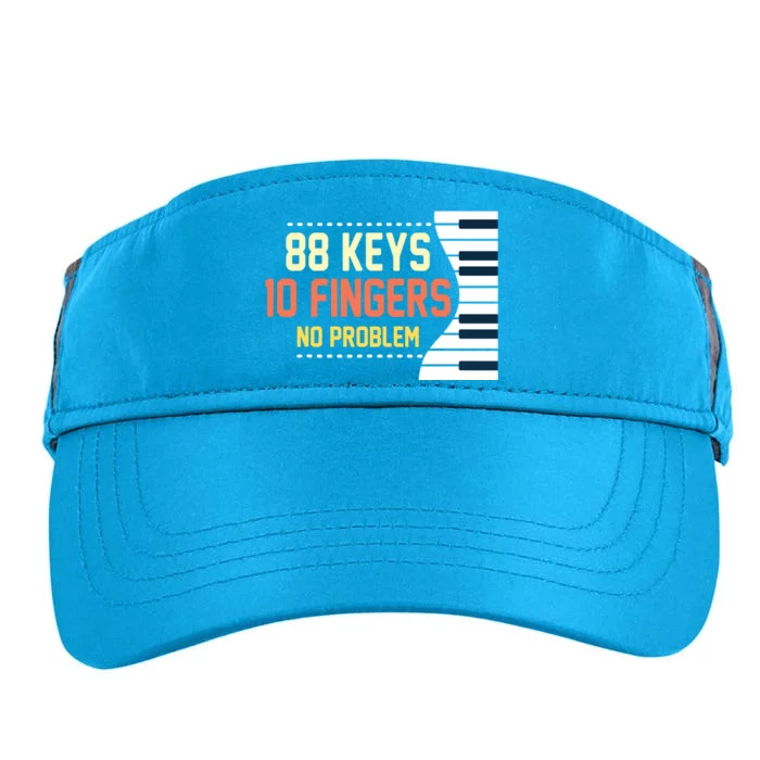 Kids Piano Keys Shirts Funny Musician Music 88 Keys Gift Adult Drive Performance Visor