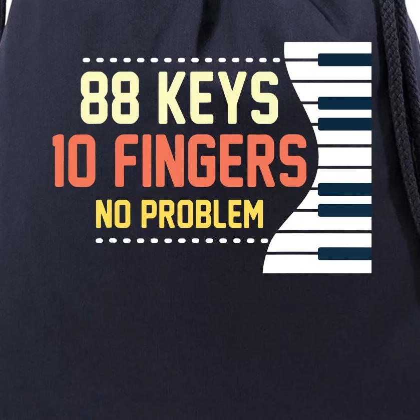 Kids Piano Keys Shirts Funny Musician Music 88 Keys Gift Drawstring Bag