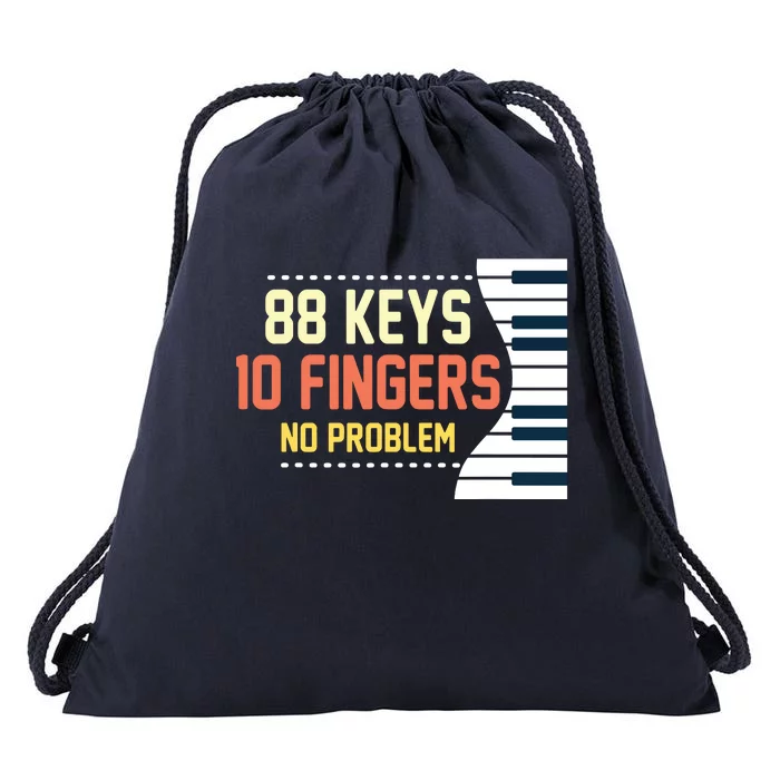 Kids Piano Keys Shirts Funny Musician Music 88 Keys Gift Drawstring Bag