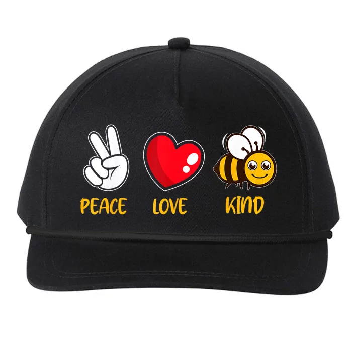 Kindness Peace Love Kind Be Kind Snapback Five-Panel Rope Hat