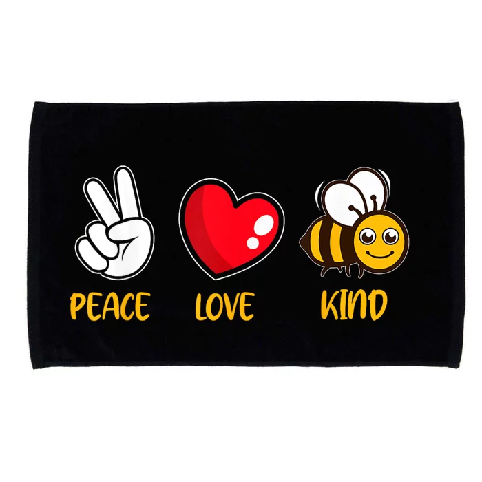 Kindness Peace Love Kind Be Kind Microfiber Hand Towel