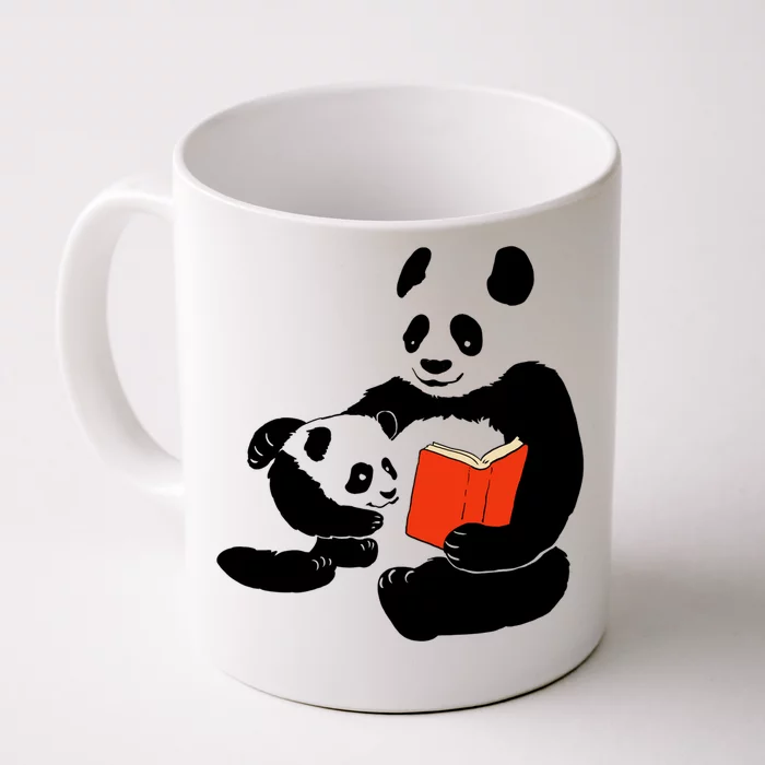 Kawaii Panda Mom Books Gift Front & Back Coffee Mug