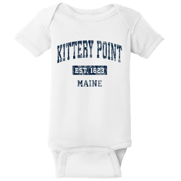 Kittery Point Maine Me Vintage Sports Established Baby Bodysuit