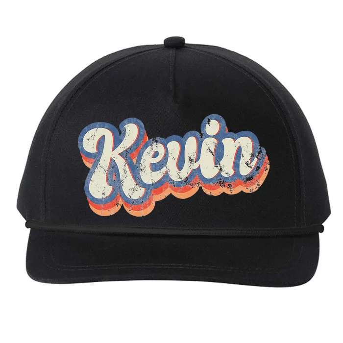 Kevin Personalized Name Custom Lettering 70's Snapback Five-Panel Rope Hat