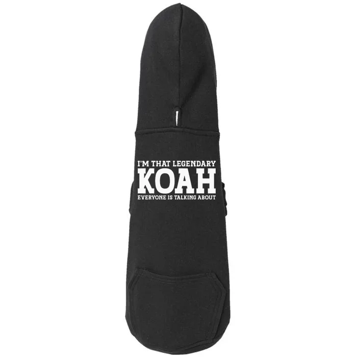 Koah Personal Name First Name Doggie 3-End Fleece Hoodie