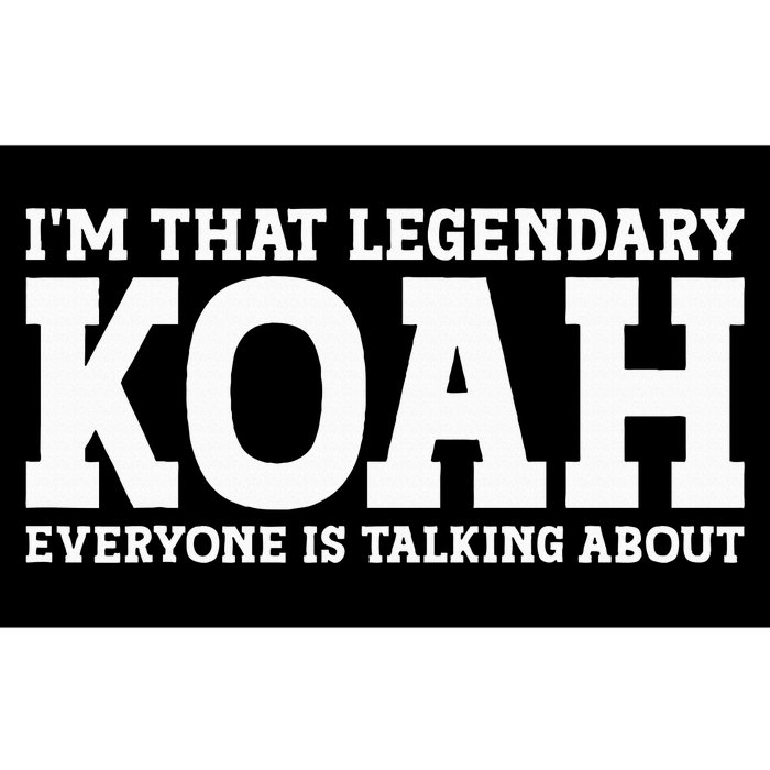 Koah Personal Name First Name Bumper Sticker