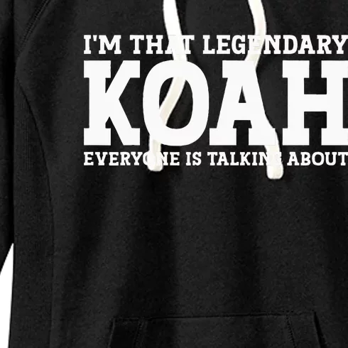 Koah Personal Name First Name Women's Fleece Hoodie