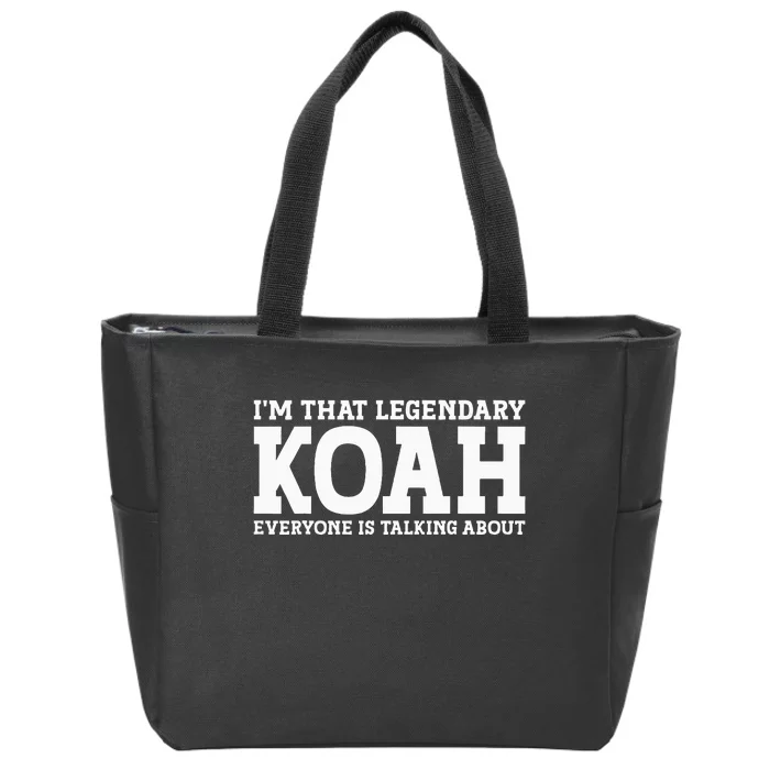 Koah Personal Name First Name Zip Tote Bag