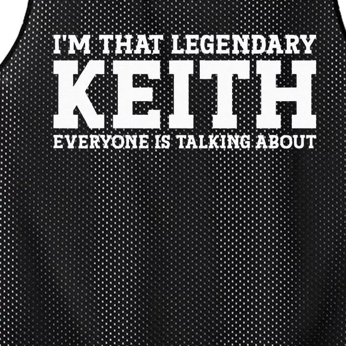 Keith Personal Name Funny Keith Mesh Reversible Basketball Jersey Tank