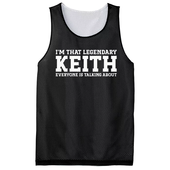 Keith Personal Name Funny Keith Mesh Reversible Basketball Jersey Tank