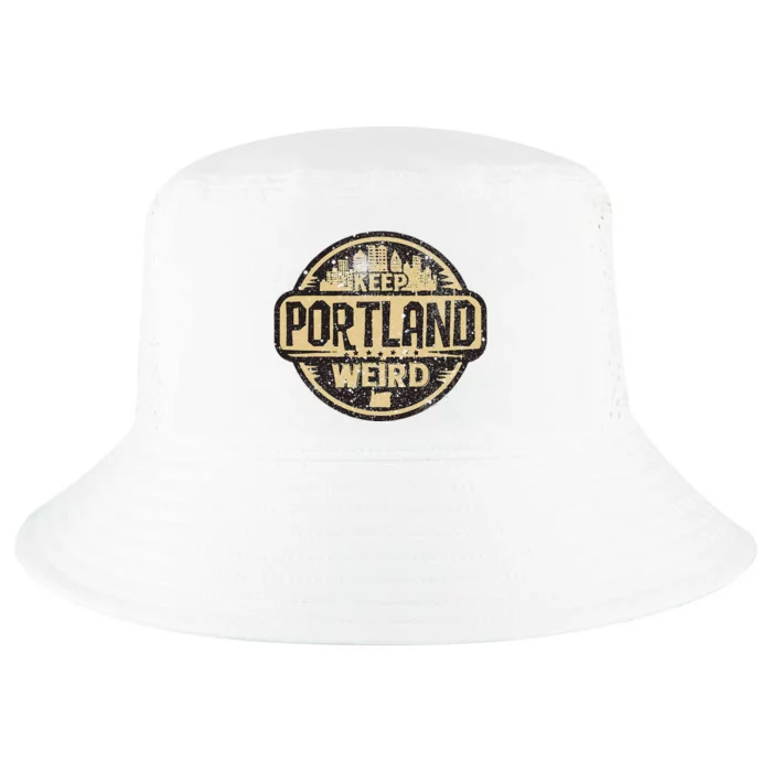 Keep Portland Oregon Weird Funny Cool Comfort Performance Bucket Hat