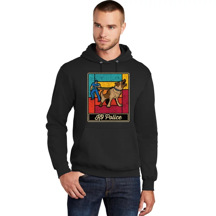 K9 Police Officer Vintage Law Enforcet Dog Hoodie