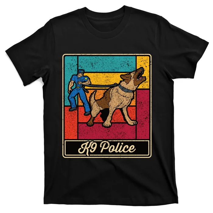 K9 Police Officer Vintage Law Enforcet Dog T-Shirt