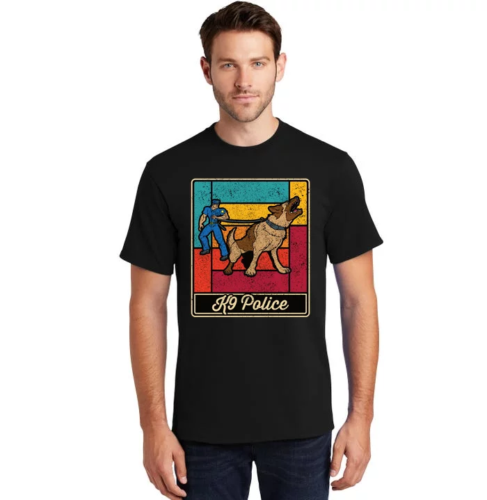 K9 Police Officer Vintage Law Enforcet Dog Tall T-Shirt