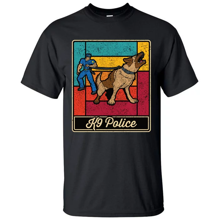 K9 Police Officer Vintage Law Enforcet Dog Tall T-Shirt