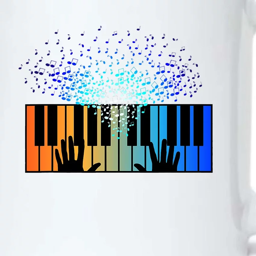 Keyboard Piano Player Funny Musician Keyboardist Gag Black Color Changing Mug