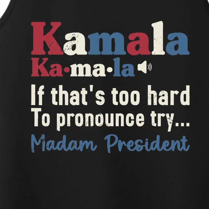 Kamala Pronunciation Presidential Election 2024 Performance Tank